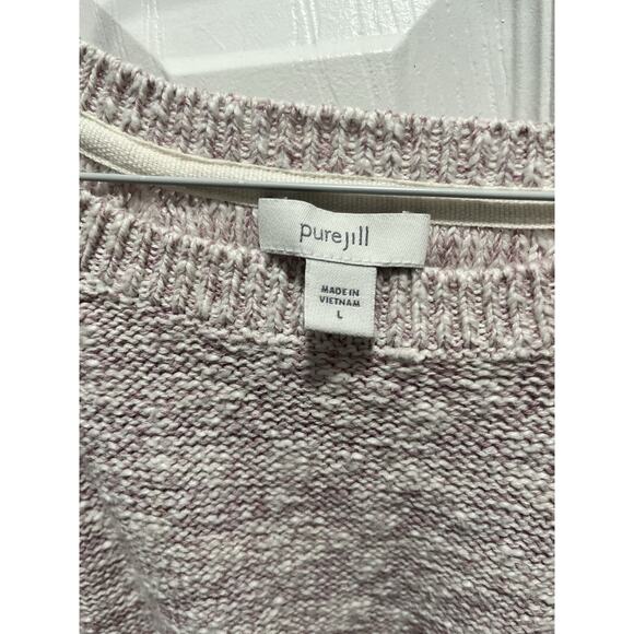 J. Jill Pure Jill Pink Ombre Long Sleeve Crewneck Sweater Large - Picture 4 of 9